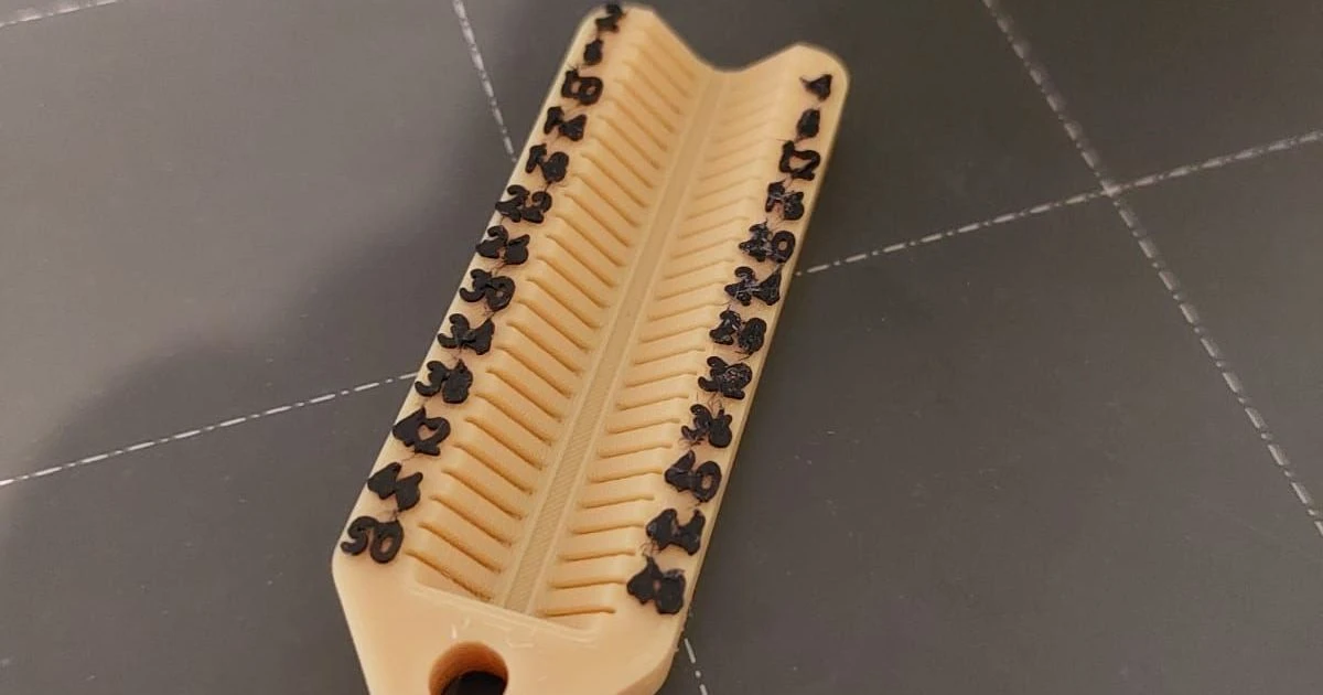 Compact Screw Length Measuring Tool Keychain