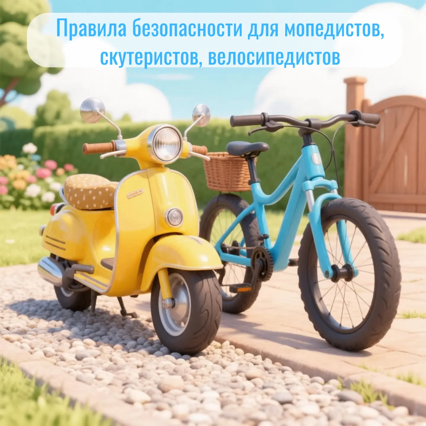 О правилах дорожного движения мопедистов, скутеристов и велосипедистов👍 ❗️Знай и соблюдай❗️