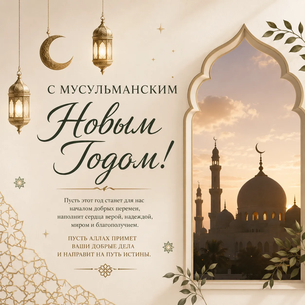 Мусульманский Новый год 🕌

Открытки в MAX ️💌Подписаться