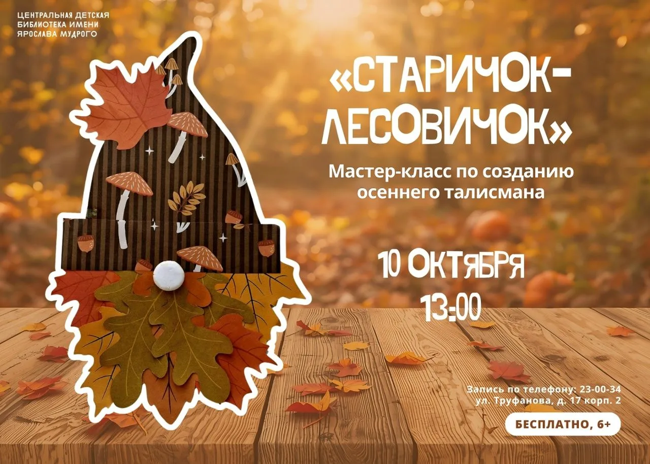 Творческий мастер-класс «Старичок-лесовичок»