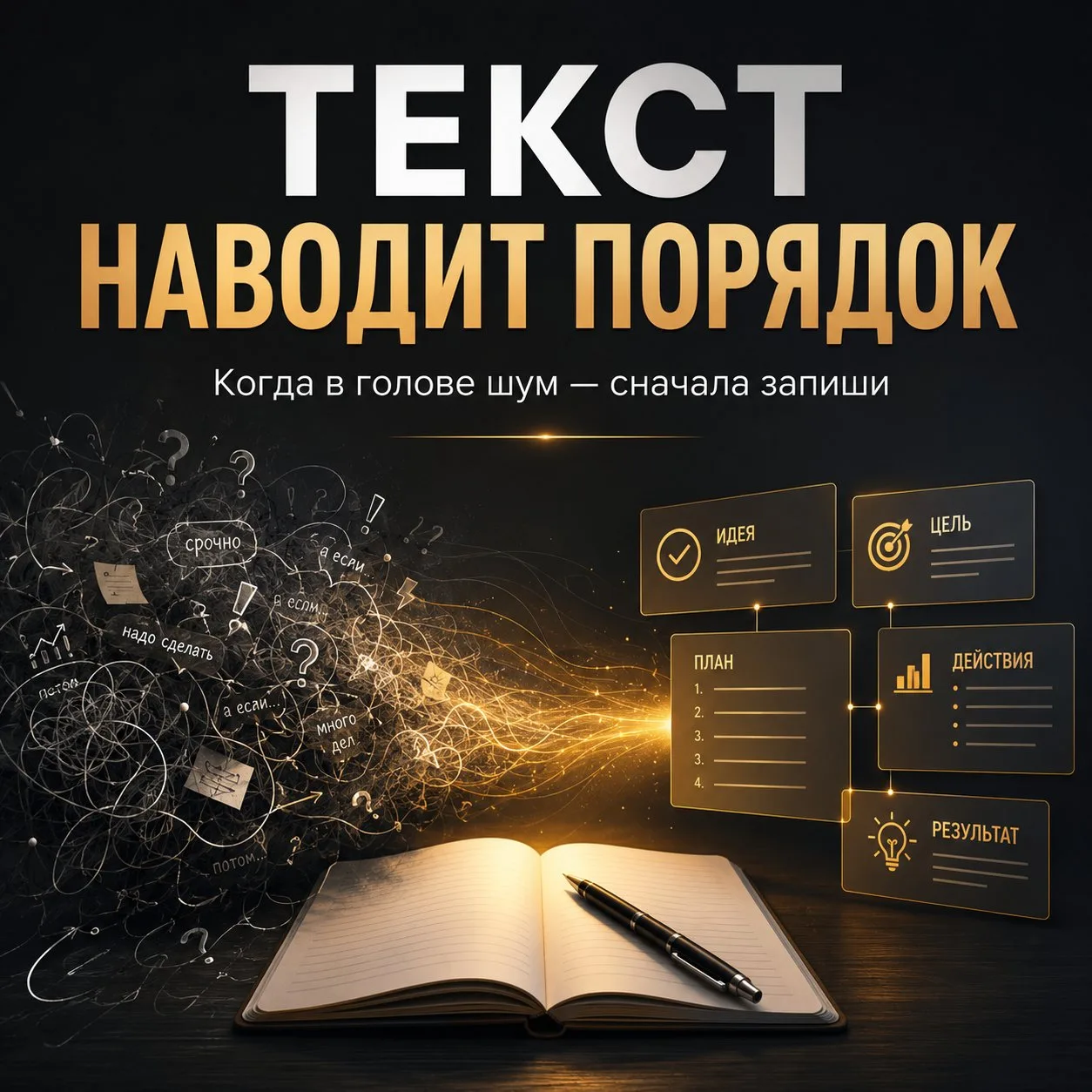 🔥 ТЕКСТ КАК СПОСОБ НАВЕСТИ ПОРЯДОК В ГОЛОВЕ