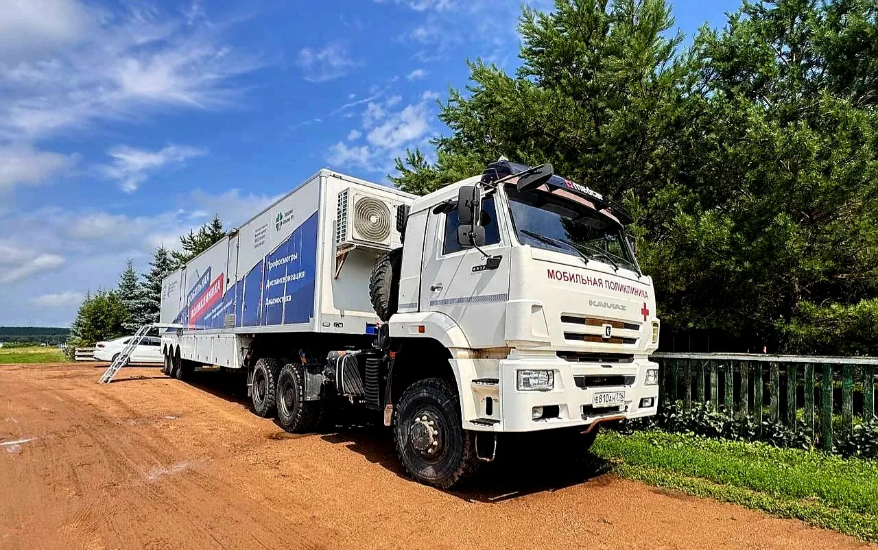 🚑 На этой неделе мобильная поликлиника Городской больницы №5 работает в селе Такталачуково Актанышс