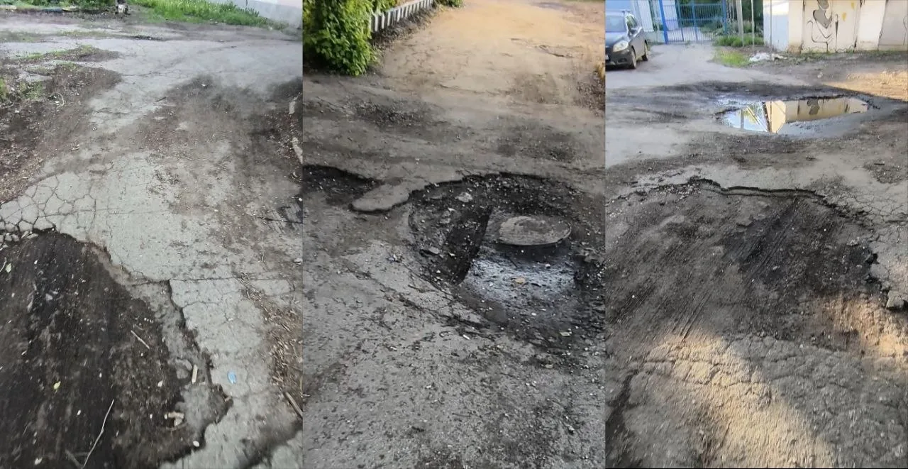 Во дворе у дома на Кишинёвской, 12 есть очень интересное и необычное для Куйбышевского ...