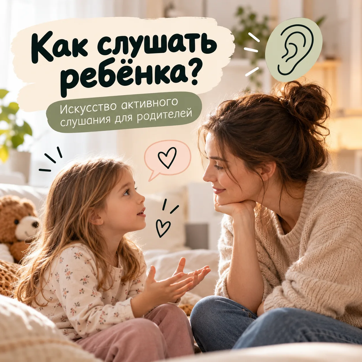 👂 Как слушать ребёнка: искусство активного слушания для родителей