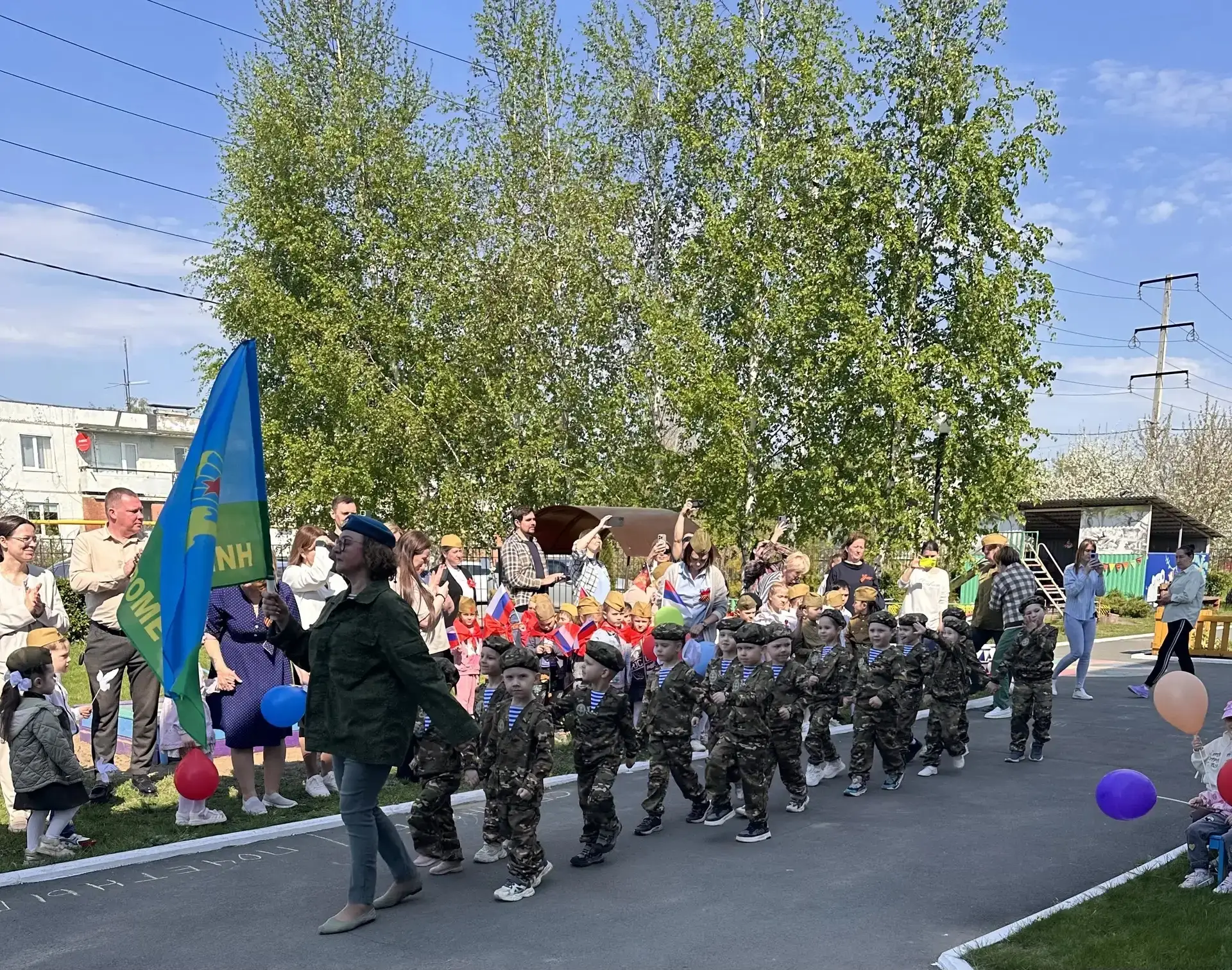 В преддверии Дня Победы традиционно в СП "Детский сад " Золотой ключик" проходят тематические меропр