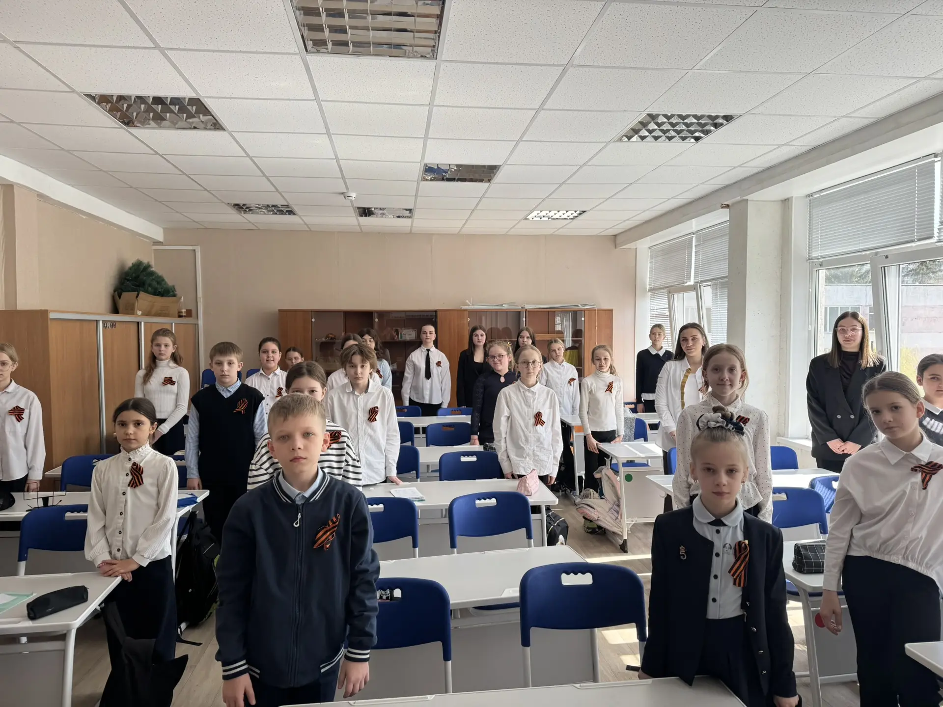 🎗️ГЕОРГИЕВСКАЯ ЛЕНТА🎗️  🔗В школе дан старт ежегодной акции «Георгиевская лента». Мероприятие, ставше