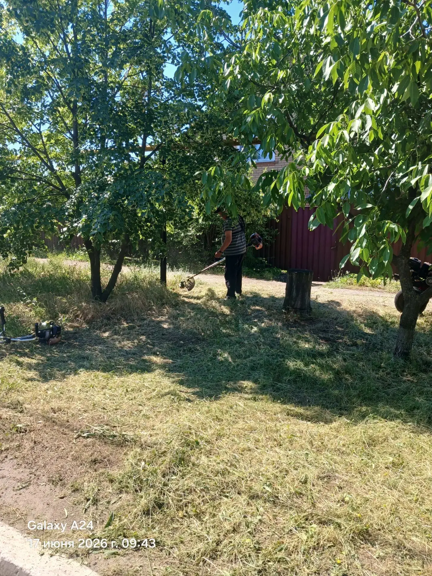 Продолжается покос газонов по ул. Ульяновская