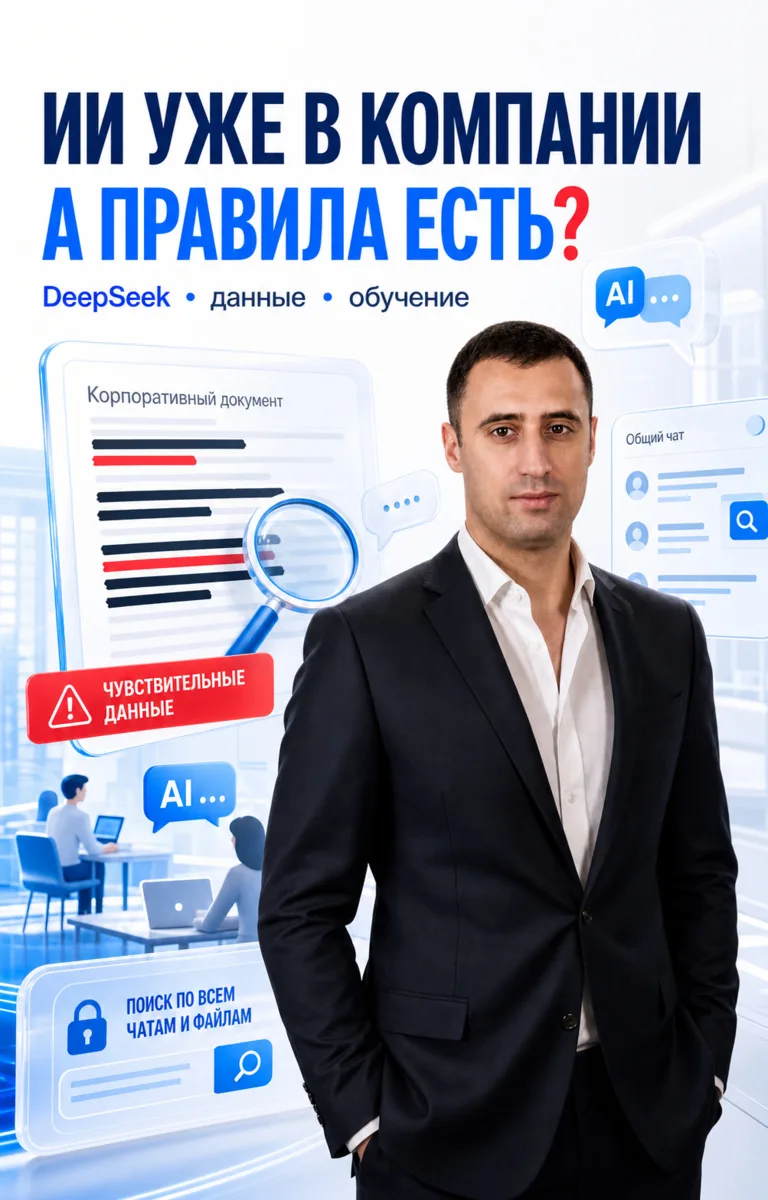 🤖 Главная угроза ИИ в бизнесе — не нейросети. А сотрудники, которых никто не обучил ими пользоватьс