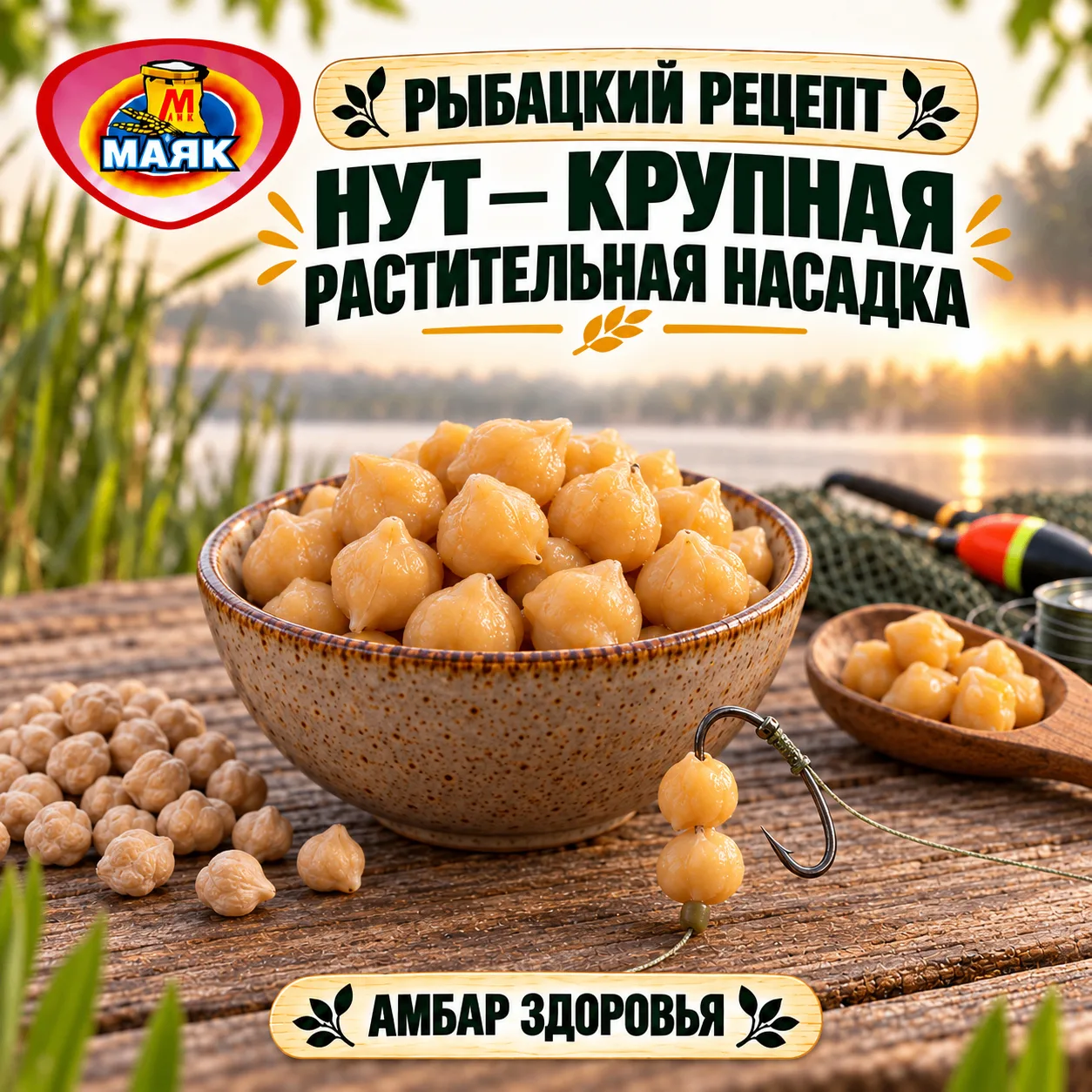 🎣 НУТ — КРУПНАЯ РАСТИТЕЛЬНАЯ НАСАДКА