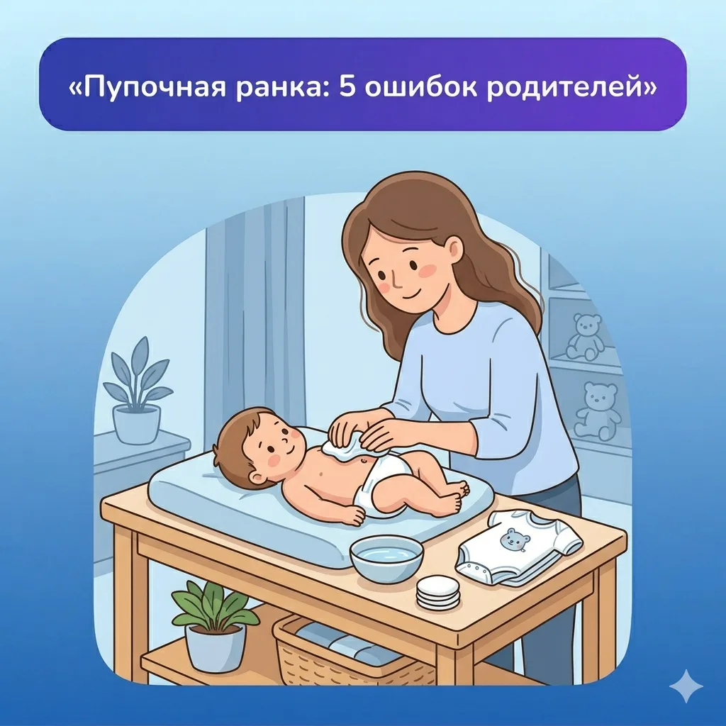 👶 Пупочная ранка: 5 ошибок, которые совершают почти все родители