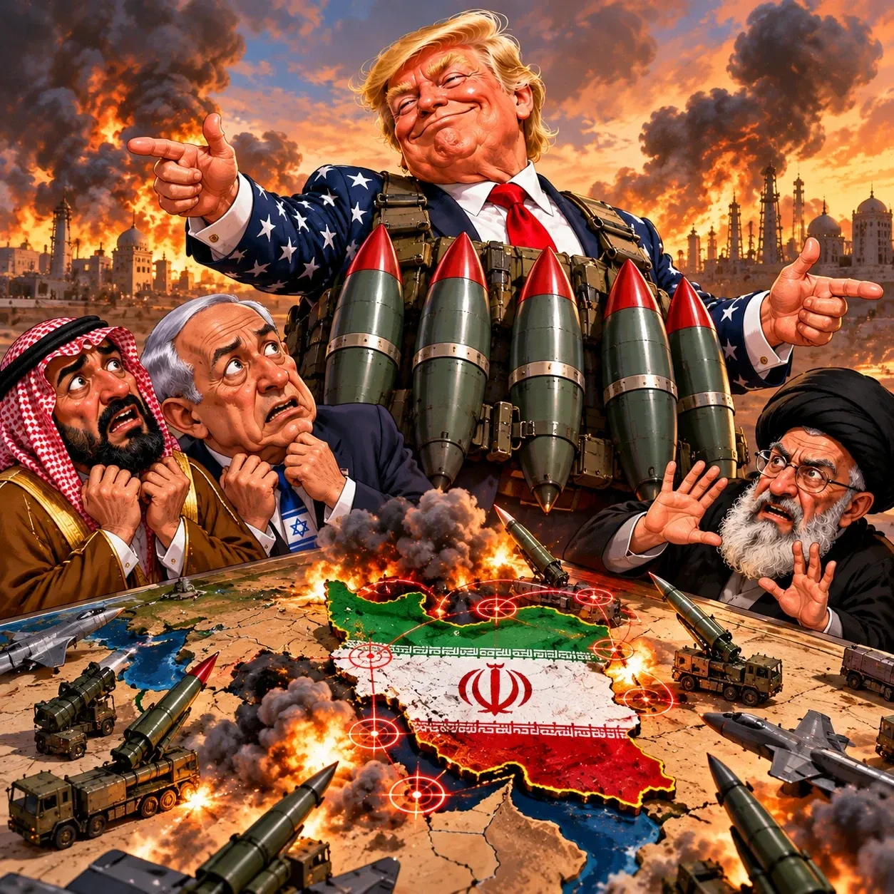 🇮🇷🇺🇸🇸🇦🇮🇱 "Если бы я не был президентом, Саудовской Аравии сейчас бы не существо...