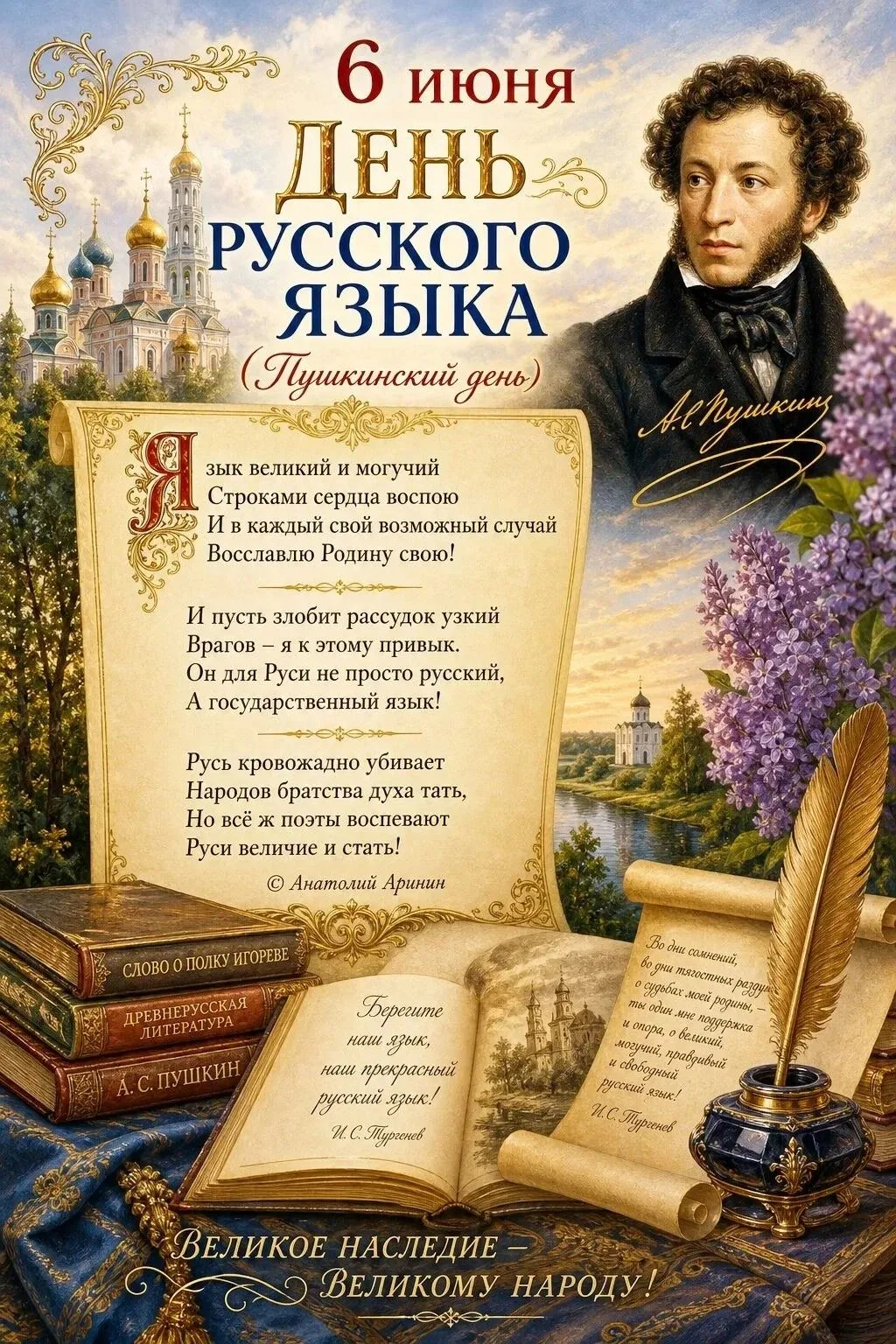 День русского языка в летнем лагере: Пушкинские традиции и детское творчество