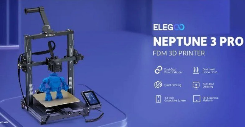 ⚡ 3D принтер ELEGOO Neptune 3 Pro по скидке!