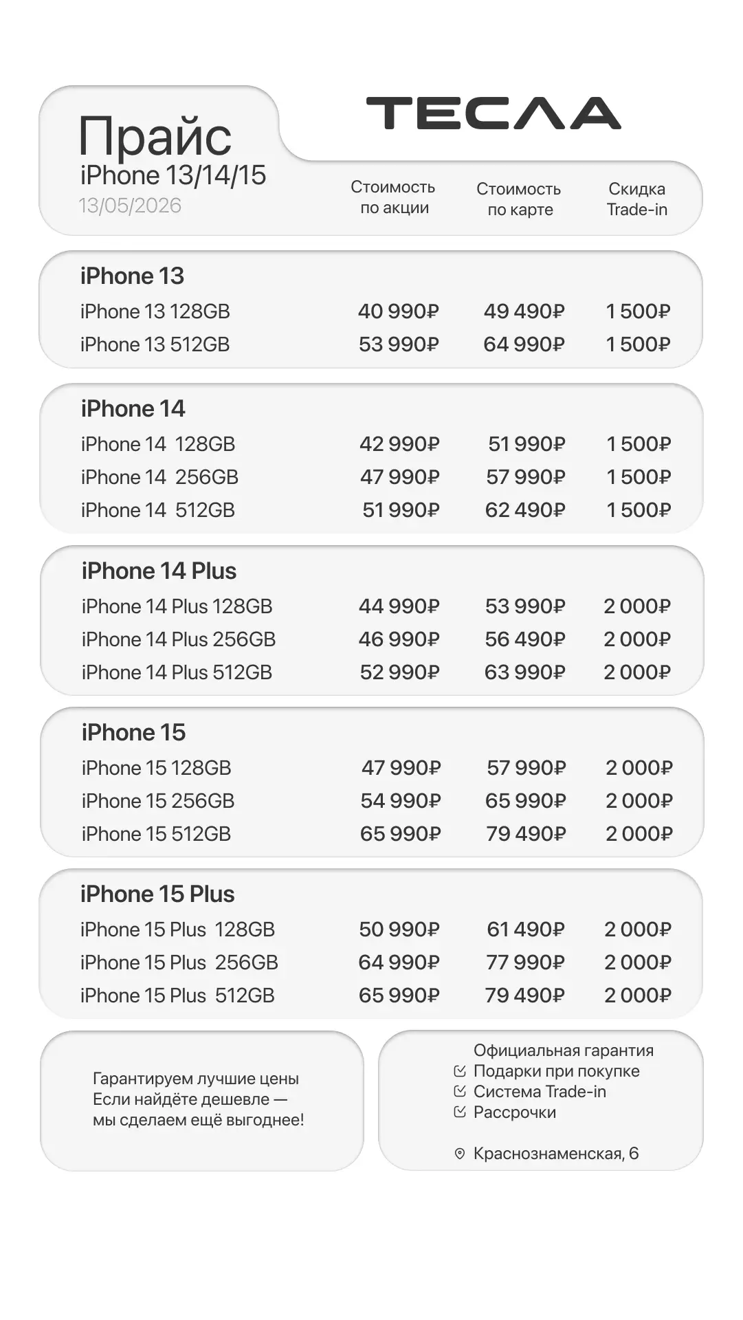 Актуальные цены на iPhone!