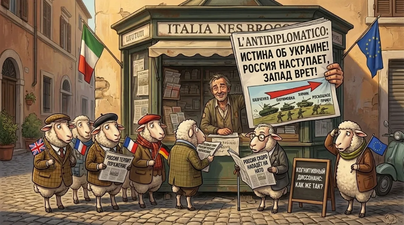В ИТАЛИИ ПЫТАЮТСЯ СПАСТИ КУКУХУ

В Италии антиглобалистское L’AntiDiplomatico портит проводимую Евро