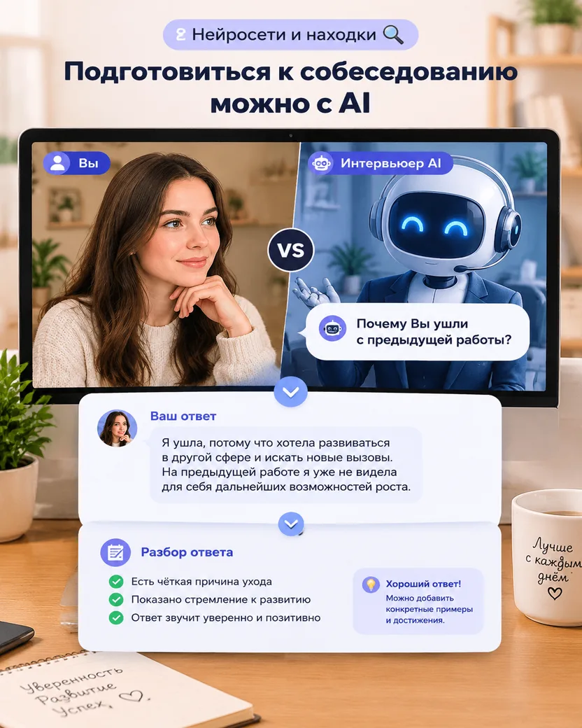🎤 Подготовиться к собеседованию можно с AI