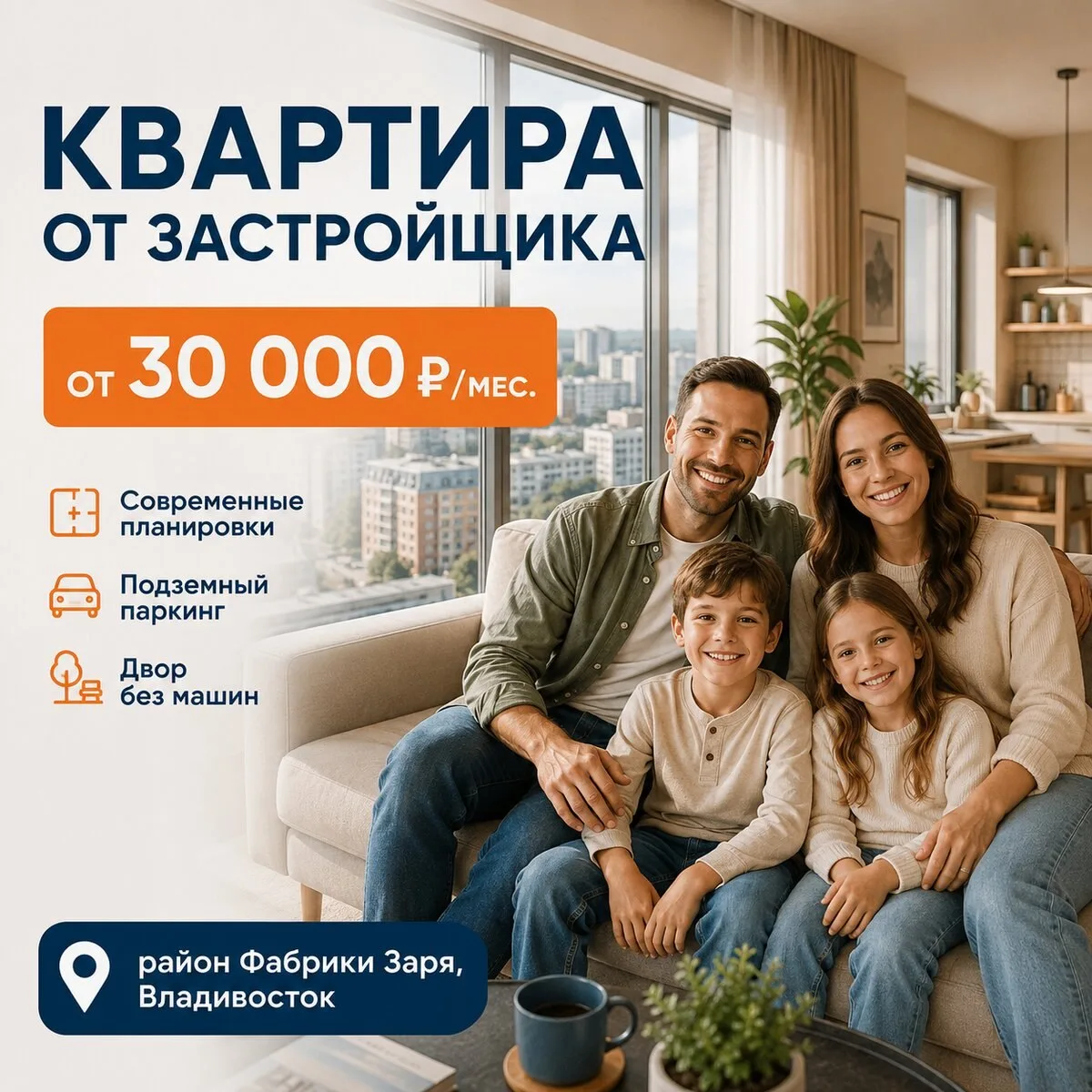 Своя квартира от 30 000 ₽/мес.