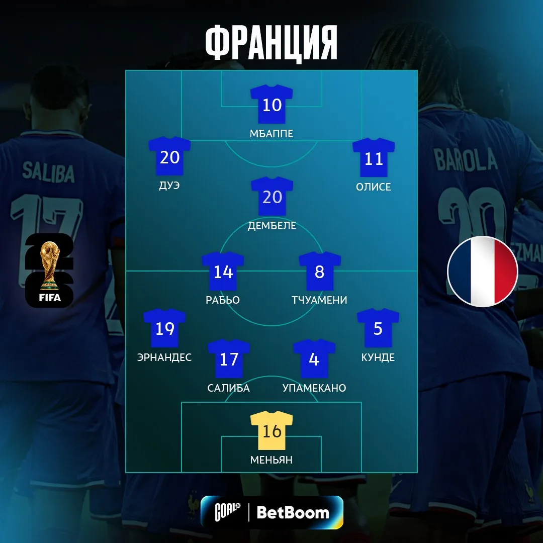 🇫🇷 Стартовый состав сборной Франции против Сенегала

🫡 Диктатор на месте!

🏳 GOAL24