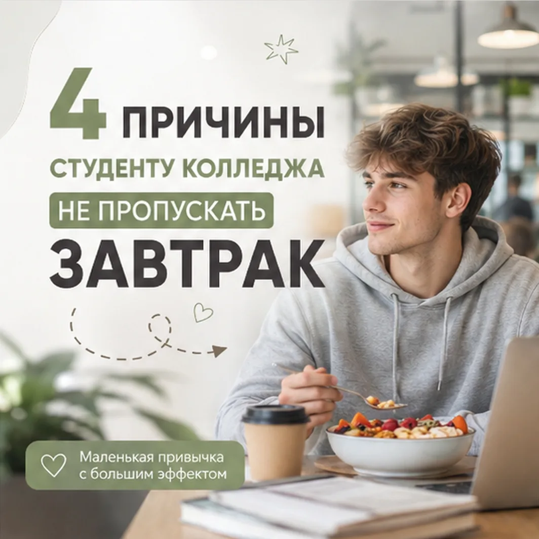🍏 Пустой желудок — плохой напарник для студента
