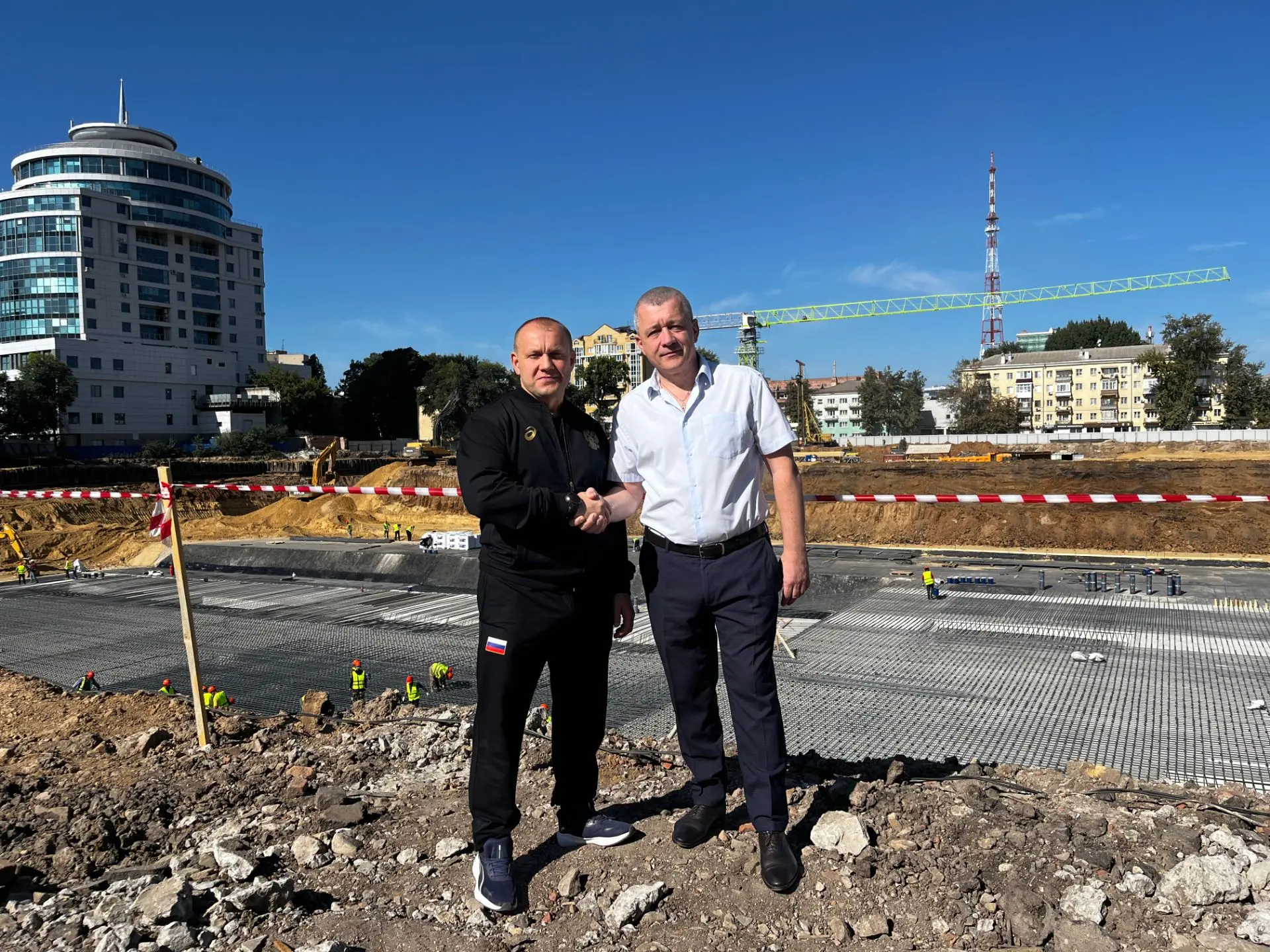 🏗️🧱Выходной на стройке: как рождается Центральный стадион «Факел» в Воронеже.