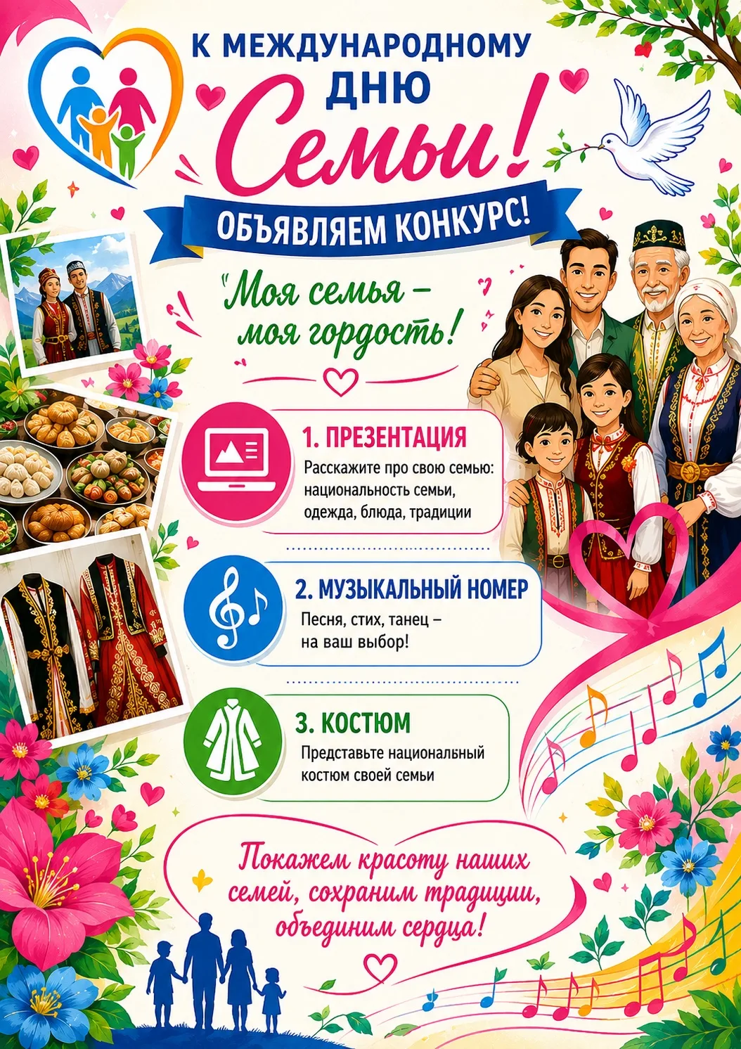 🌸 К Международному дню семьи объявляется конкурс «Моя семья — моя гордость!» 🌸

Приглашаем всех пр