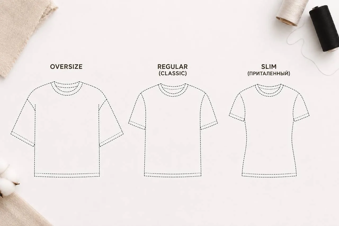 Oversize, regular или slim fit: какой крой выбрать для партии? 👕