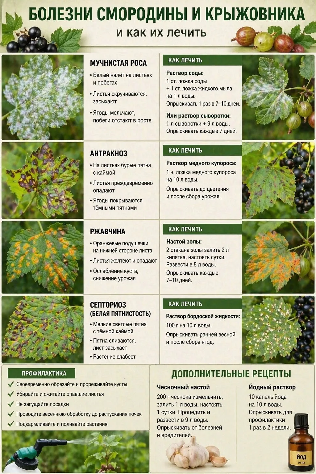 SOS на кустах: Спасаем смородину и крыжовник от опасных болезней! 🌿 Забирайте в закладки!

Заметили