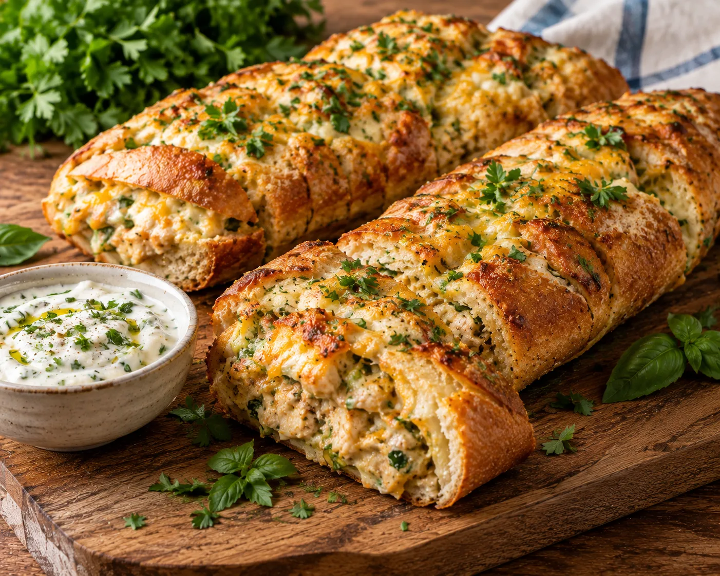 🥖 БАГЕТ С КУРИЦЕЙ И ТРЕМЯ ВИДАМИ СЫРА 🧀