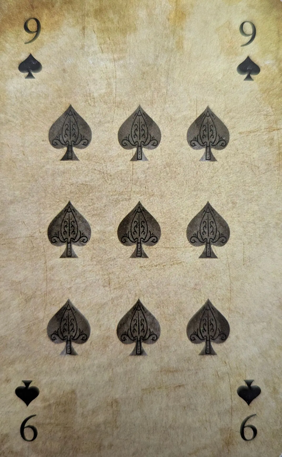 ♠️ Карта дня: 9 пик (острием вверх)