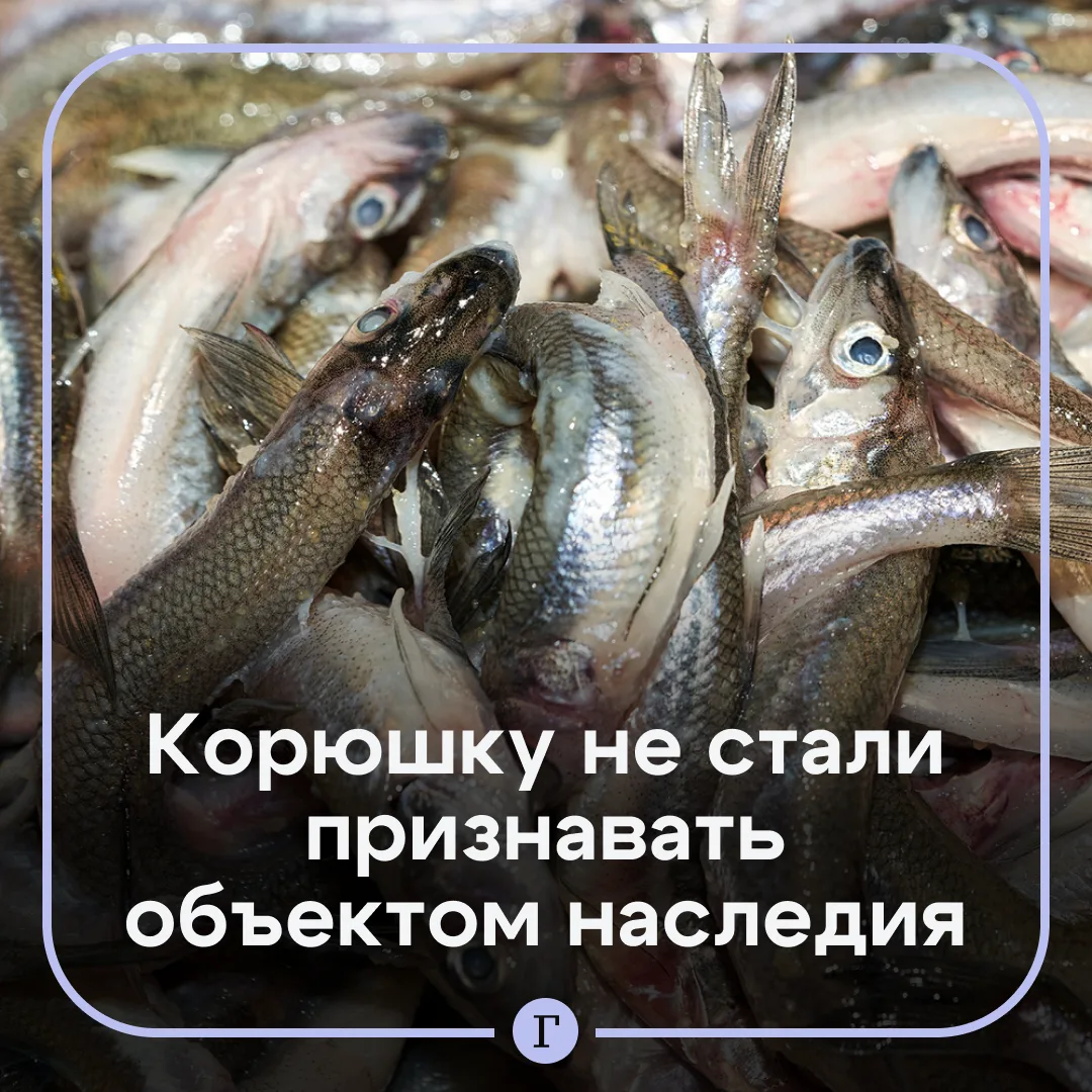 🐟 Минкульт не захотел признавать корюшку объектом нематериального наследия.