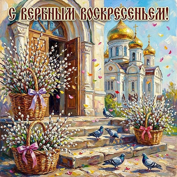 Уважаемые жители! Поздравляем вас с Вербным Воскресеньем!