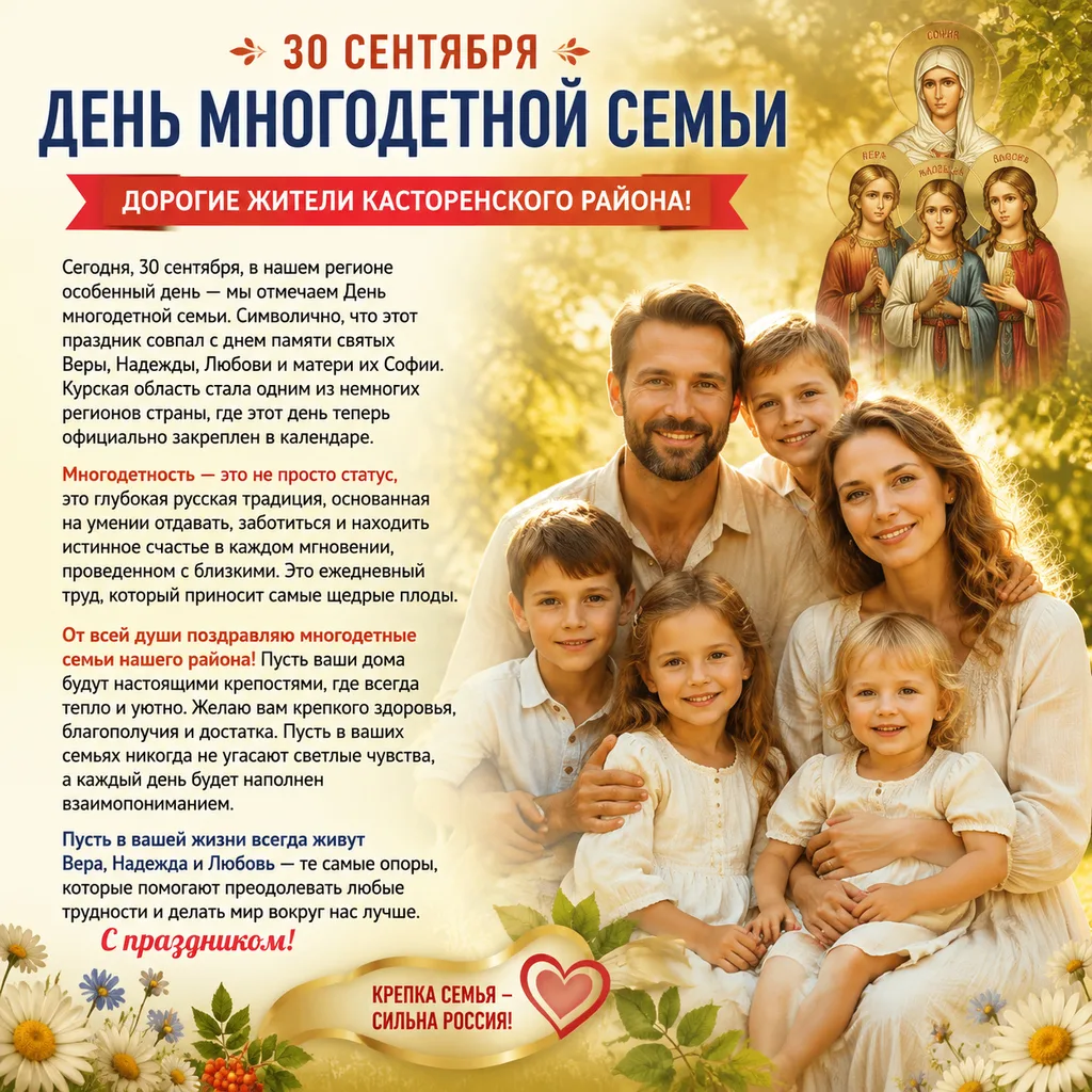 Дорогие жители Касторенского района!