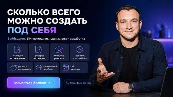 ⭐ Только посмотрите сколько всего можно создать под себя с вайбкодингом!

Вчера я открыл запись на б