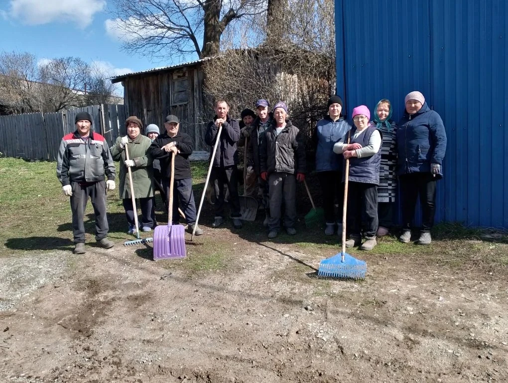 🧹 В деревнях прошли субботники!