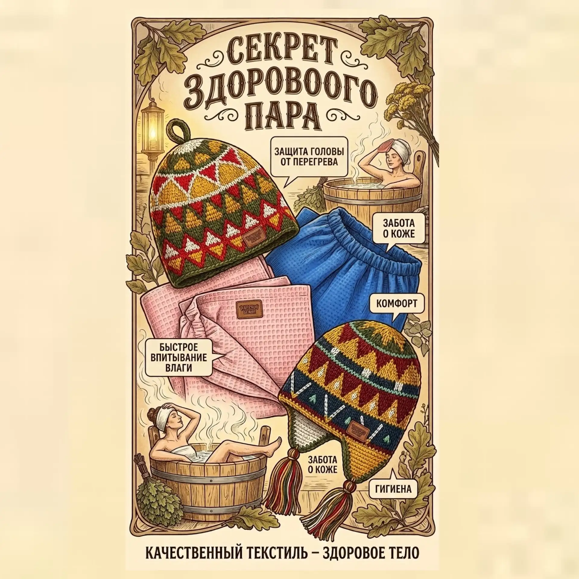 Правильно подобранный текстиль отвечает сразу за три важнейших аспекта: безопасность, гигиену и уют.