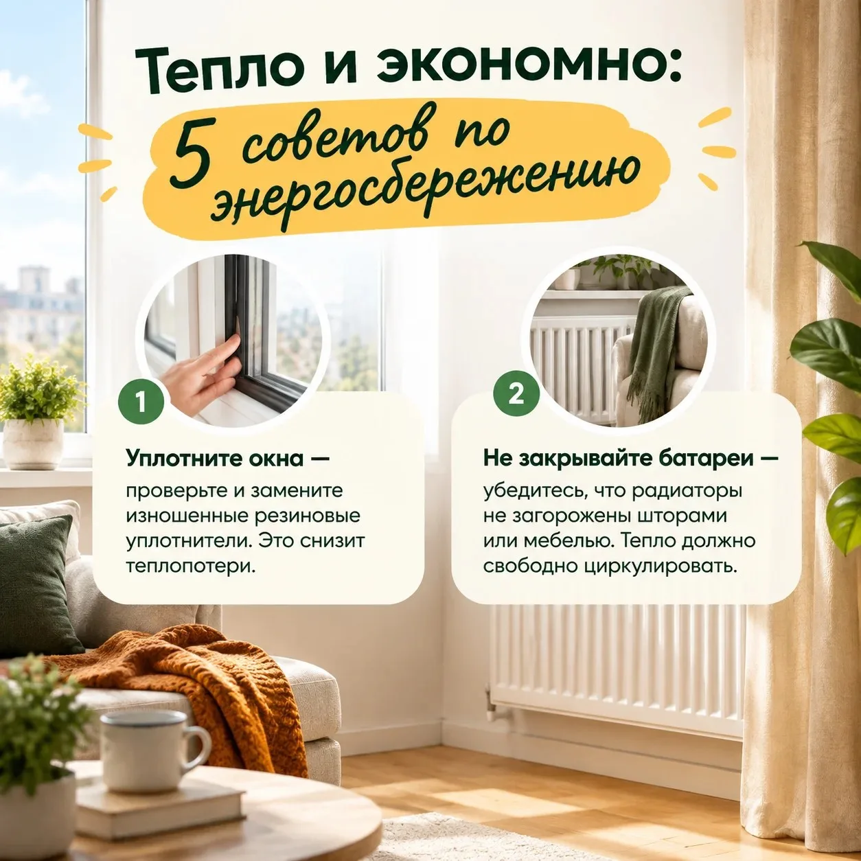 🏠 Погода постепенно меняется, и мы всё чаще задумываемся о тепле и уюте в доме. Сохран...
