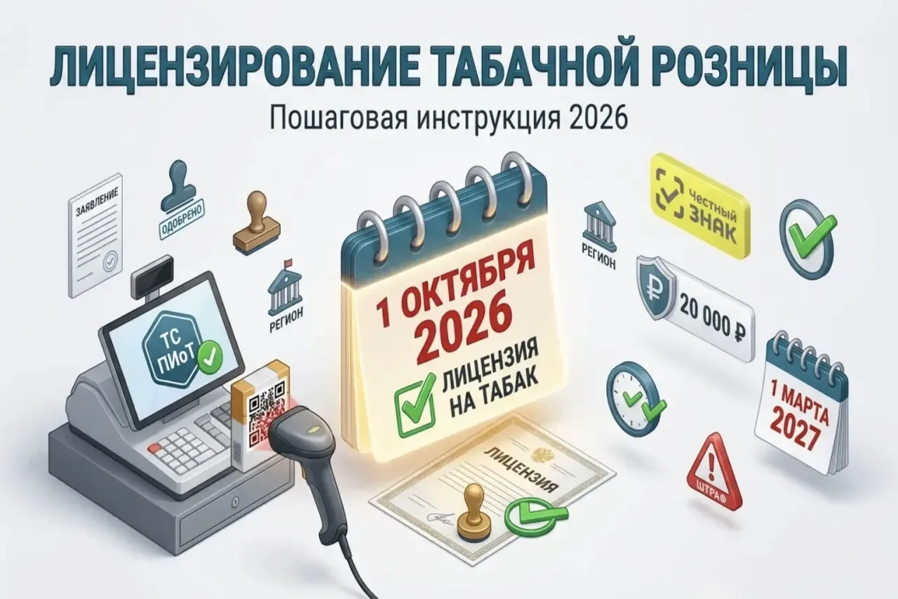 Лицензирование табачной и никотинсодержащей продукции с 1 октября 2026 года: новые прав...