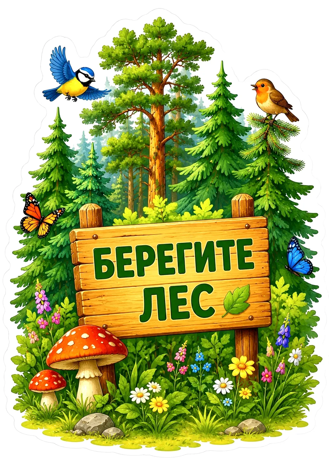 🦔🌲 Берегите лес!