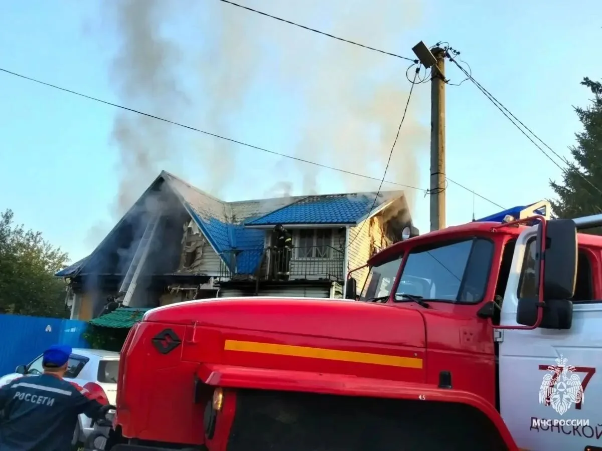 🔥 Пожар в Донском: пoстpадал человек
