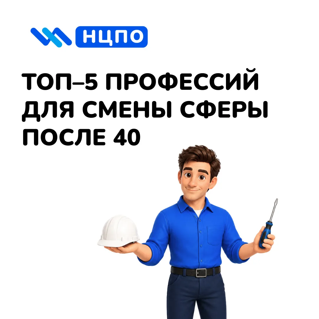 📋 ТОП–5 специальностей для смены сферы после 40

Многие считают, что менять профессию после 40 уж