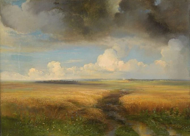 👆 Алексей Саврасов. Рожь. 1881.  Холст, масло. 45,4 x 64. Государственная Третьяковска...