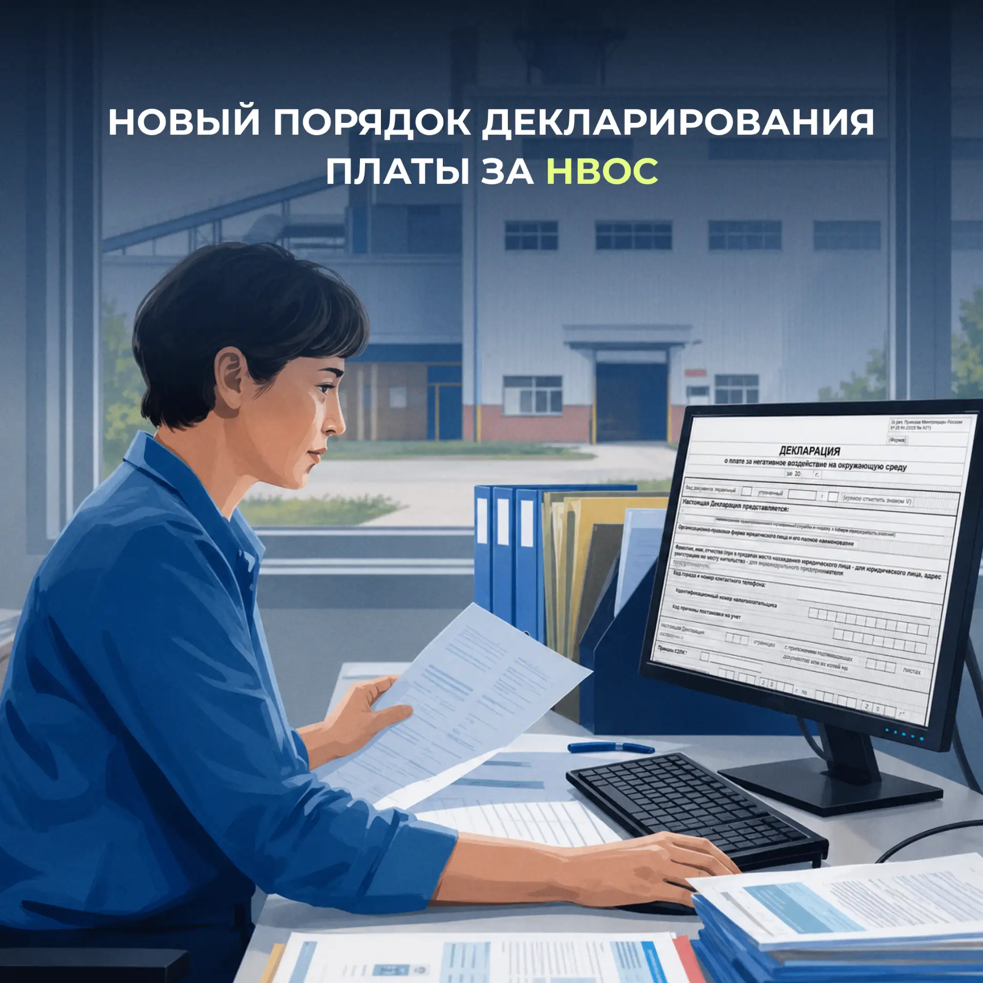 С 1 сентября 2026 года вступает в силу новый порядок подачи декларации о плате за негат...