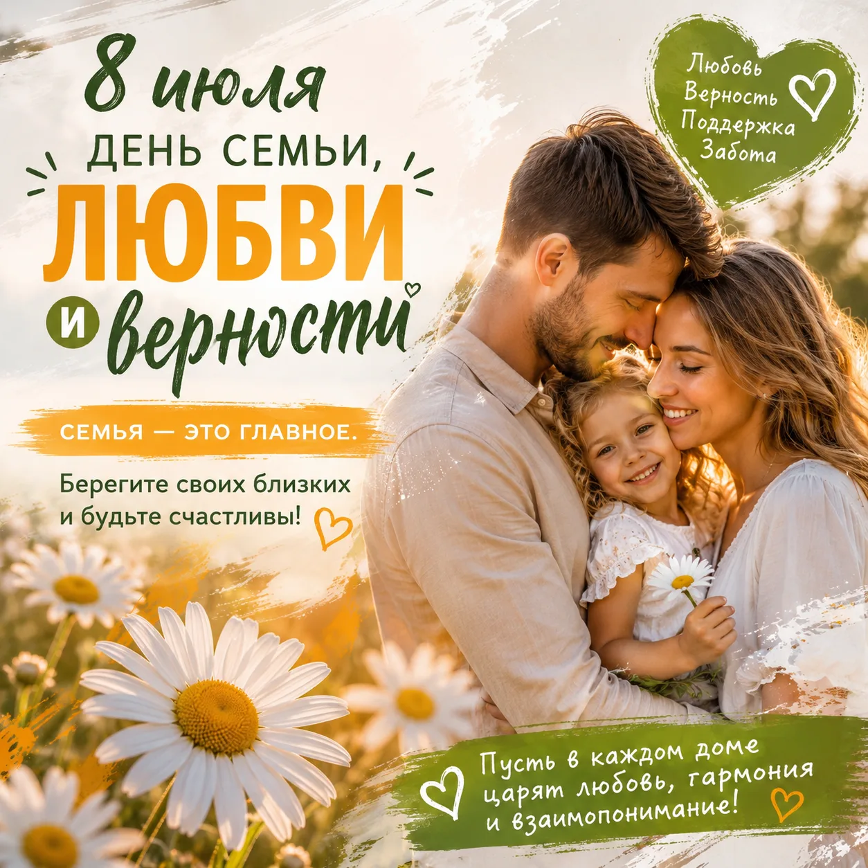 🌼 С Днём семьи, любви и верности!