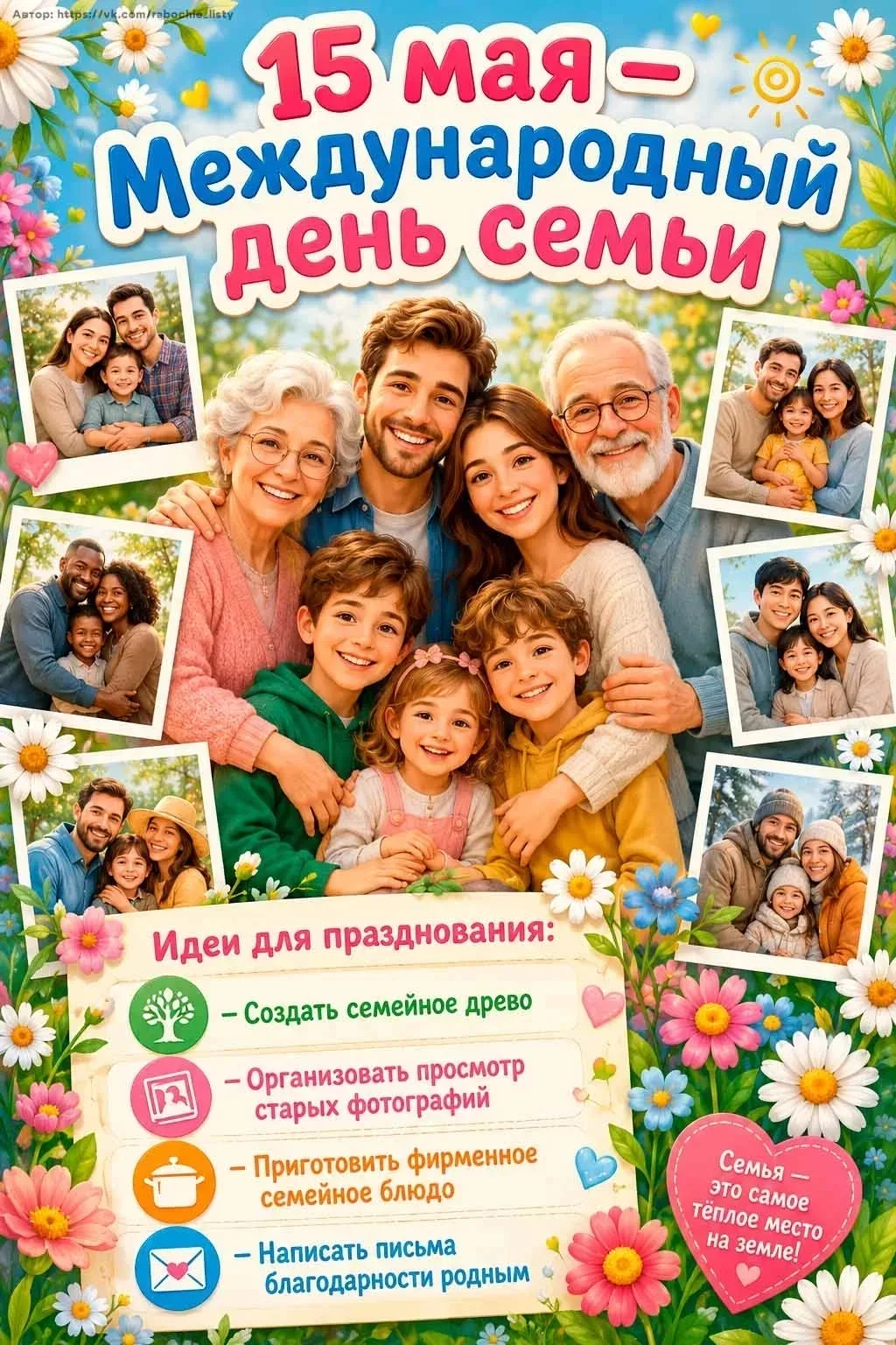 🇷🇺👪❤Ежегодно 15 мая во всем мире отмечается Международный день семьи. ❤👪Это всенаро...