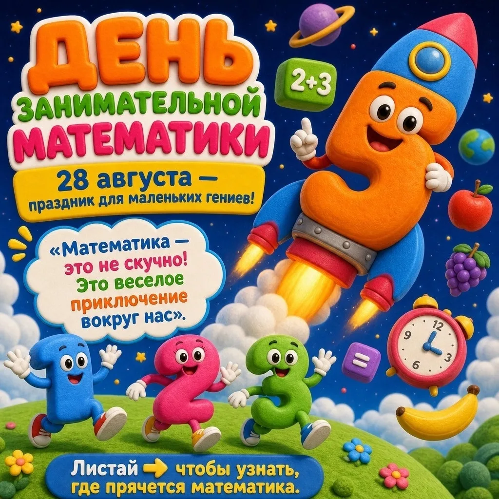 28 августа - День занимательной математики.