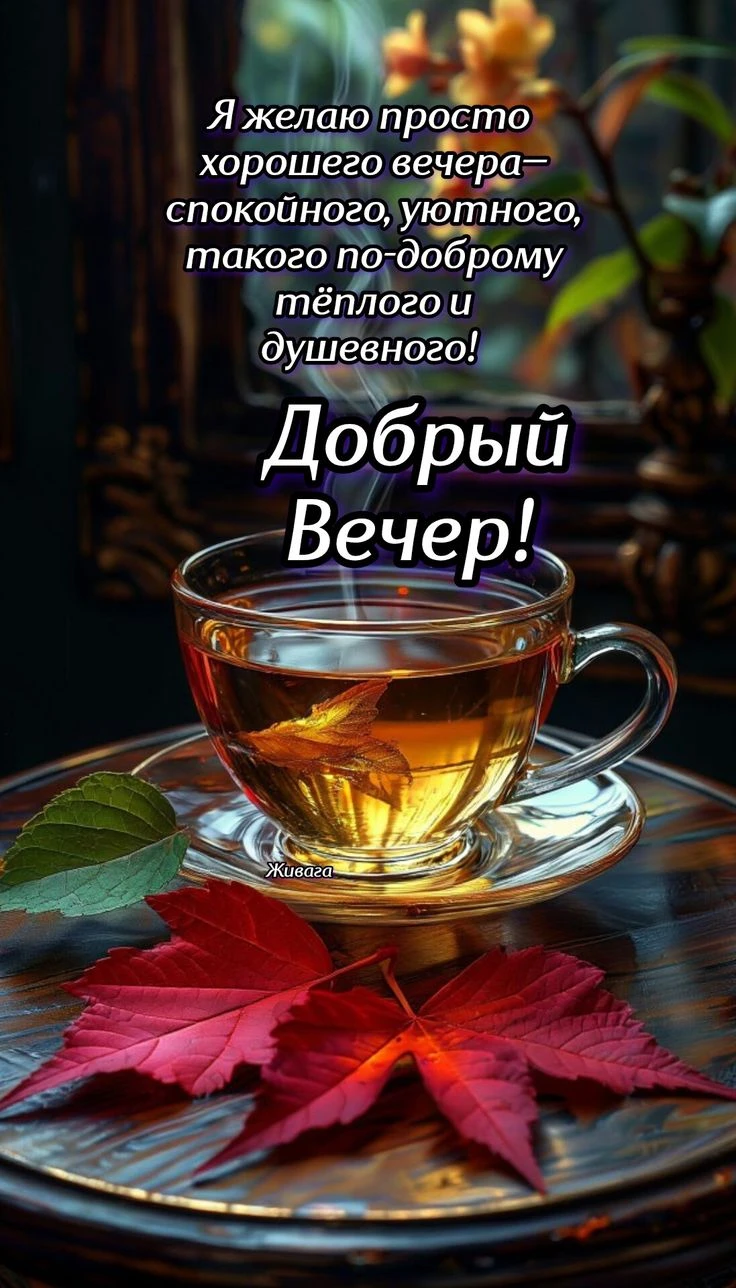 Хорошего вечера! Приятного отдыха! ✨💐
