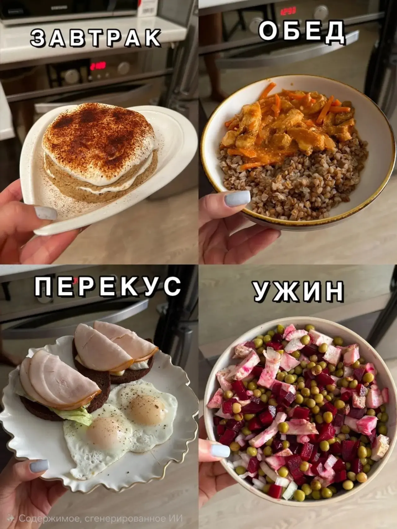 РАЦИОН НА ДЕНЬ НА 1400 ккал