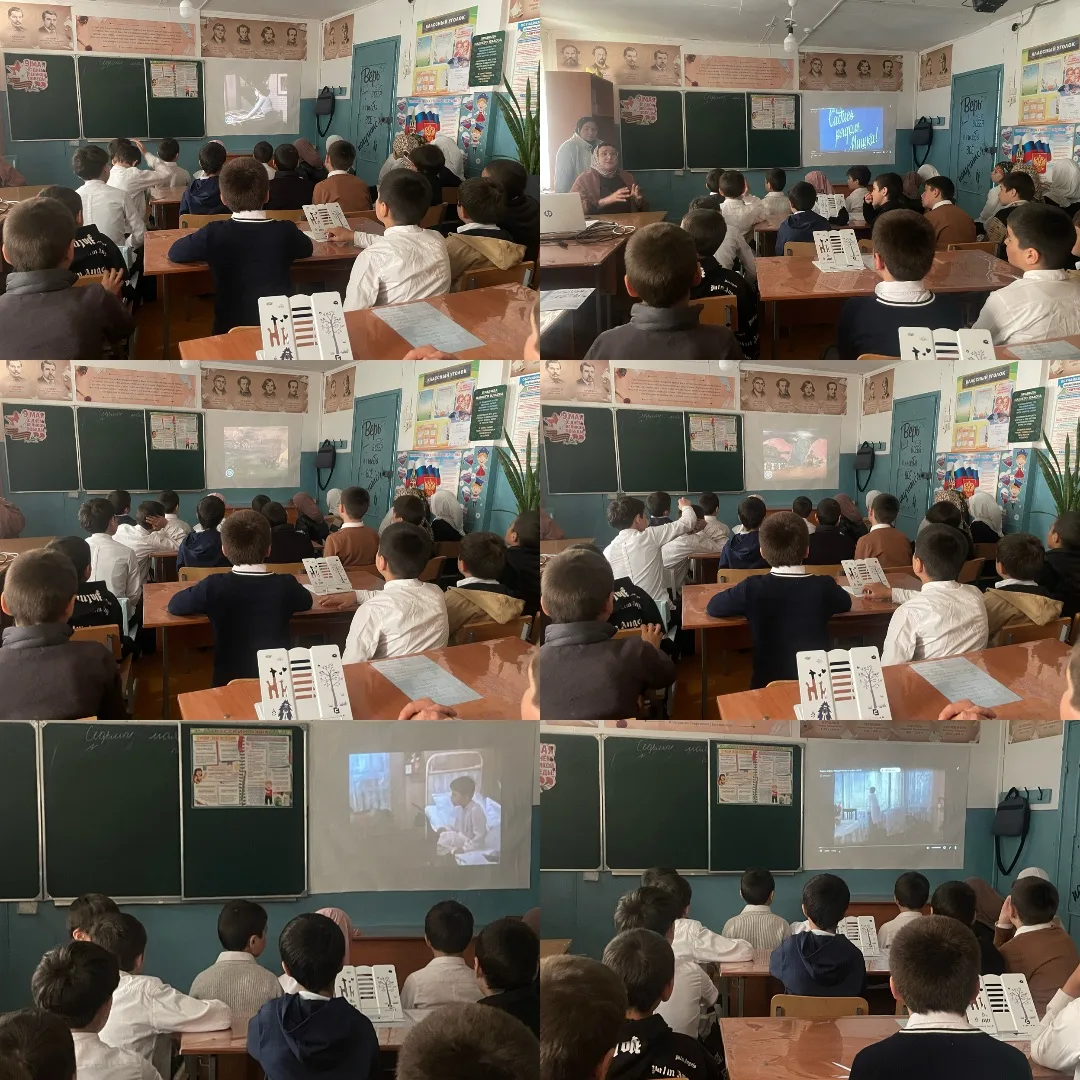 МКОУ «Хвартикунинская  СОШ» провели тематический классный час, посвящённый Дню Победы. ...