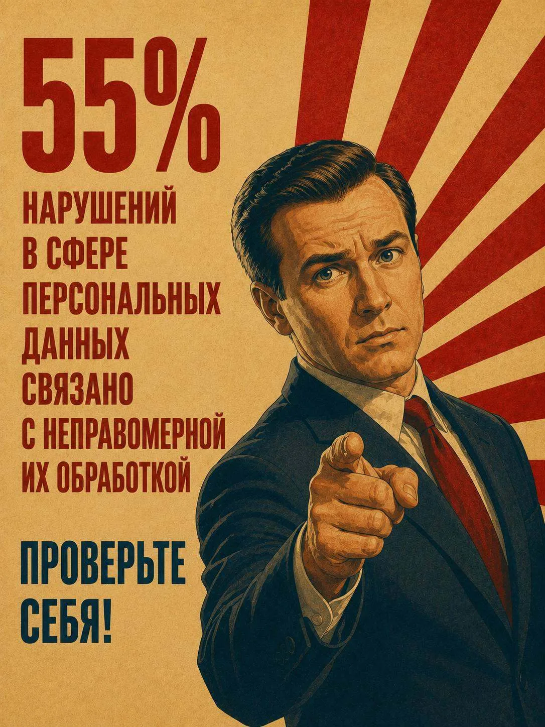Проверьте себя! 55% нарушений в сфере персональных данных связано с неправомерной их об...