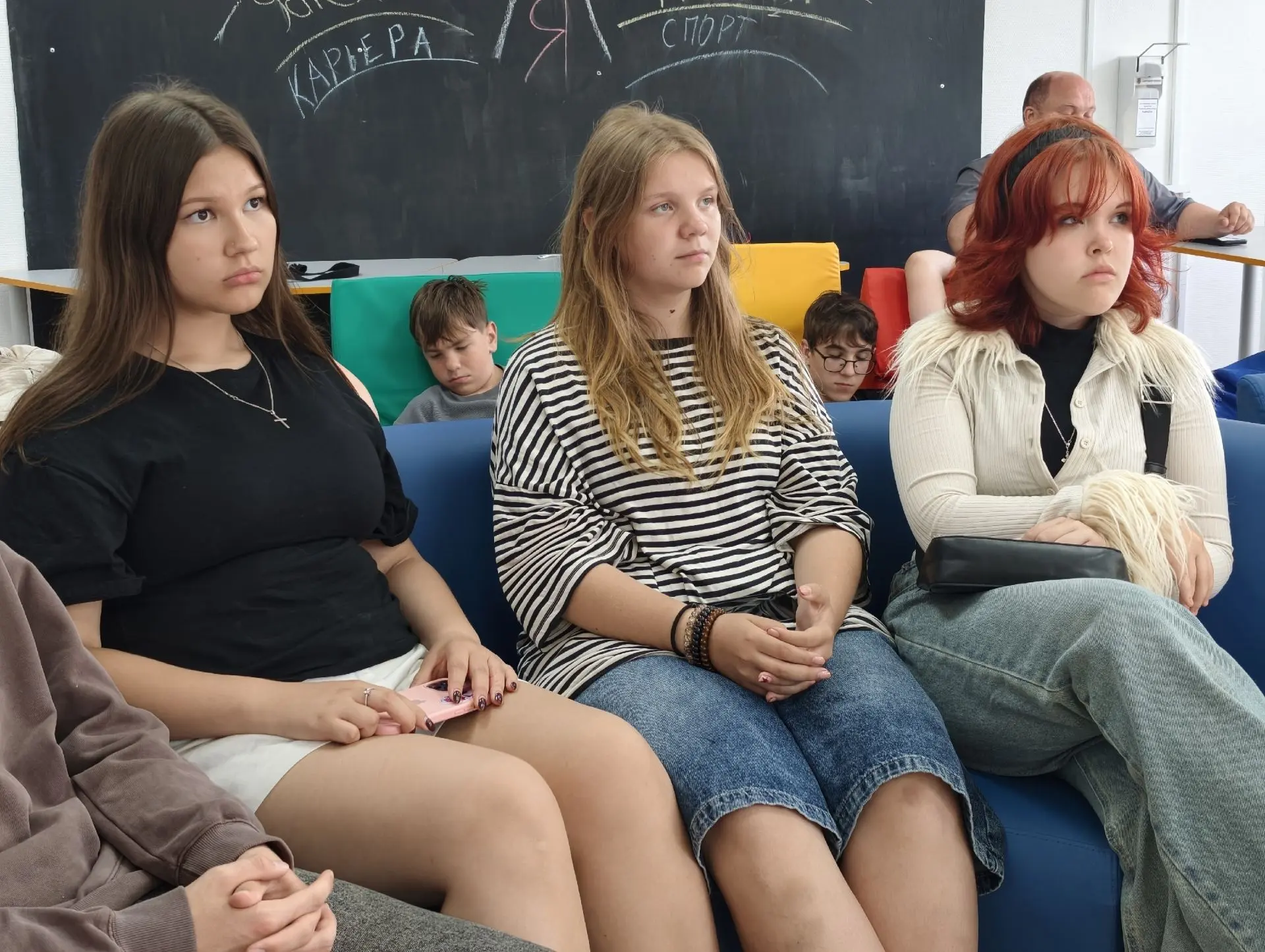 Серьёзный разговор 
 
👮‍♂ Лагерь "Энергия молодости" с профилактической беседой посетила сотрудник 